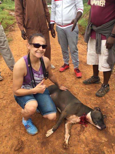 Janneque and Faith, our “play dead” specialist